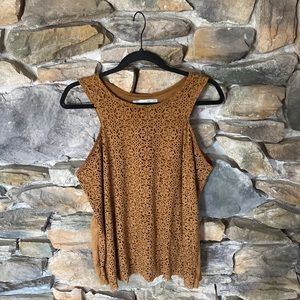 Tan Suede Tank Top